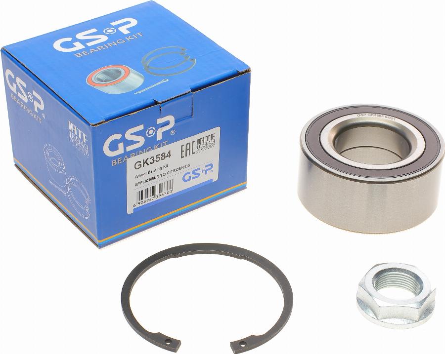 GSP GK3584 - Σετ ρουλεμάν τροχών parts5.com