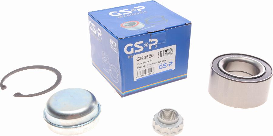 GSP GK3520 - Zestaw łożysk koła parts5.com