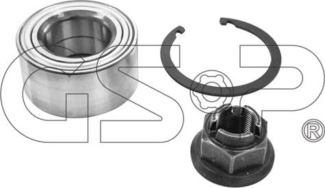 GSP GK3647 - Zestaw łożysk koła parts5.com