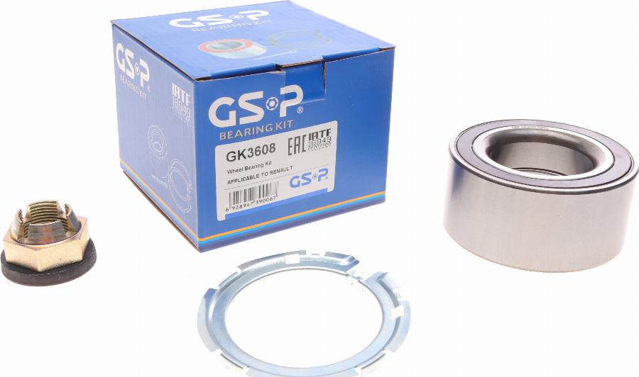 GSP GK3608 - Σετ ρουλεμάν τροχών parts5.com