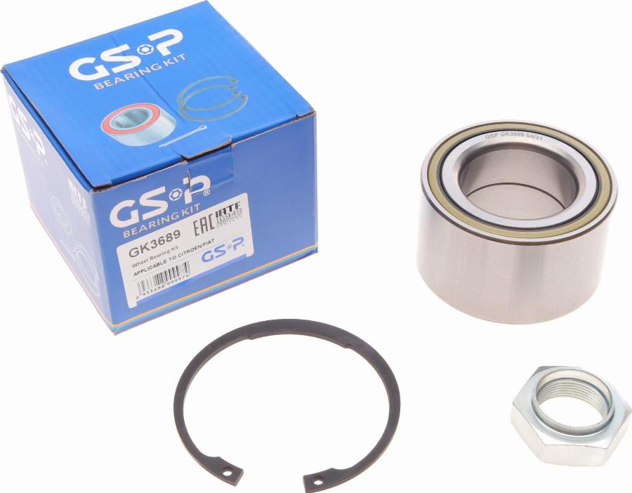 GSP GK3689 - Zestaw łożysk koła parts5.com