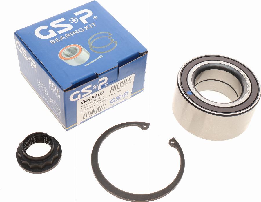 GSP GK3682 - Buje de rueda parts5.com