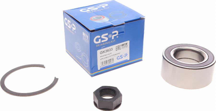 GSP GK3633 - Wheel hub, bearing Kit parts5.com