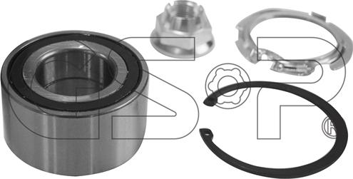 GSP GK3637 - Комплект подшипника ступицы колеса parts5.com