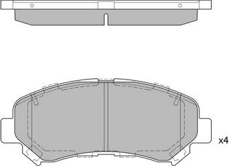 BOSCH 0 986 494 885 - Fékbetétkészlet, tárcsafék parts5.com