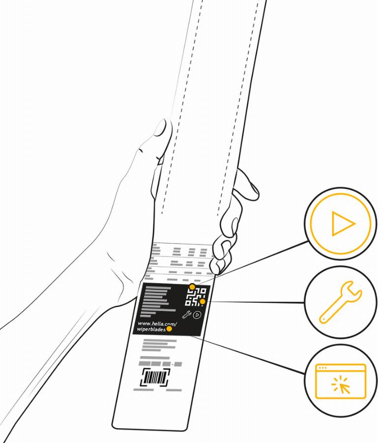 HELLA 9XW 204 584-211 - Μάκτρο καθαριστήρα parts5.com