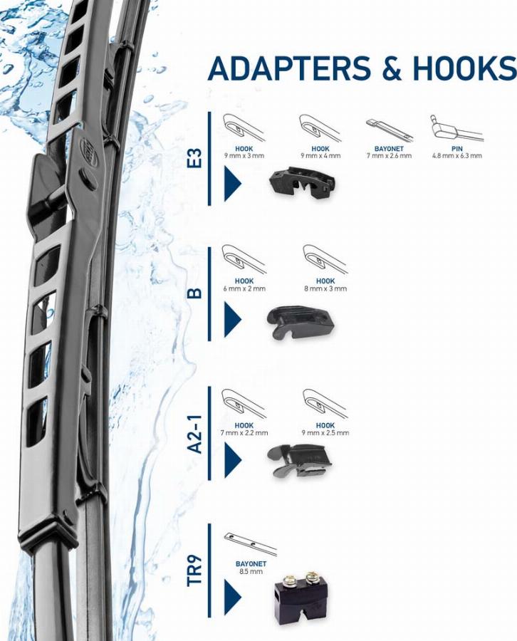 HELLA 9XW 184 107-201 - Перо на чистачка parts5.com