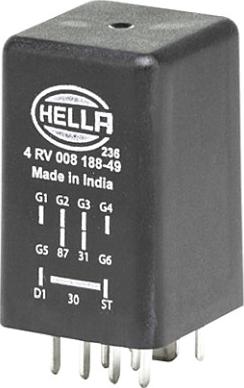 HELLA 4RV 008 188-491 - Unidad de control, tiempo de incandescencia parts5.com