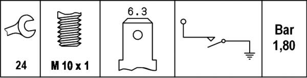 HELLA 6ZL 003 259-441 - Senzor,presiune ulei parts5.com