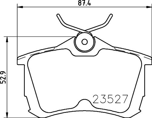 HELLA 8DB 355 009-511 - Kit de plaquettes de frein, frein à disque parts5.com