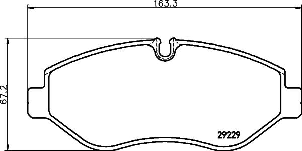 HELLA 8DB 355 005-511 - Kit de plaquettes de frein, frein à disque parts5.com