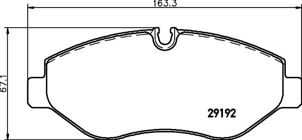 HELLA 8DB 355 005-521 - Brake Pad Set, disc brake parts5.com