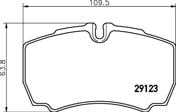 HELLA 8DB 355 005-381 - Комплект спирачно феродо, дискови спирачки parts5.com