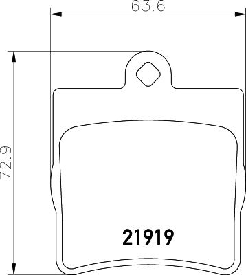 HELLA 8DB 355 008-461 - Brake Pad Set, disc brake parts5.com