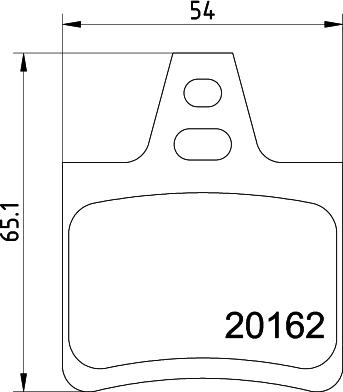 HELLA 8DB 355 019-011 - Zestaw klocków hamulcowych, hamulce tarczowe parts5.com