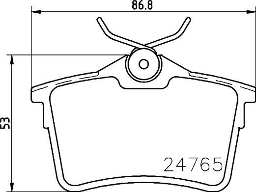 HELLA 8DB 355 014-081 - Set placute frana,frana disc parts5.com