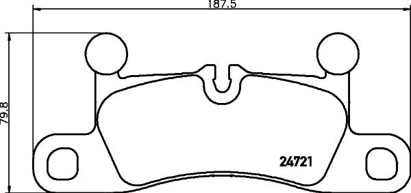 HELLA 8DB 355 015-101 - Kit de plaquettes de frein, frein à disque parts5.com