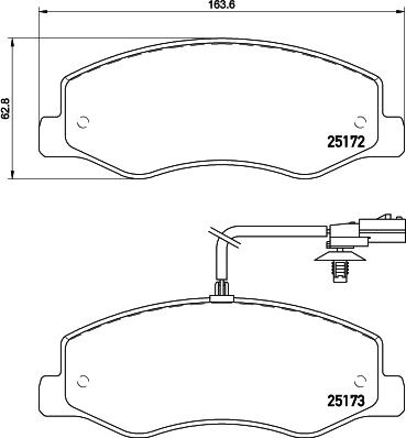 HELLA 8DB 355 015-311 - Jarrupala, levyjarru parts5.com