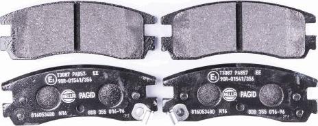 HELLA 8DB 355 016-961 - Brake Pad Set, disc brake parts5.com