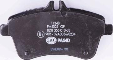 HELLA 8DB 355 010-331 - Brake Pad Set, disc brake parts5.com