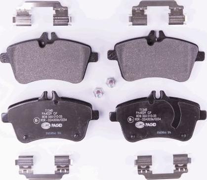 HELLA 8DB 355 010-331 - Brake Pad Set, disc brake parts5.com