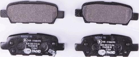 HELLA 8DB 355 010-241 - Brake Pad Set, disc brake parts5.com