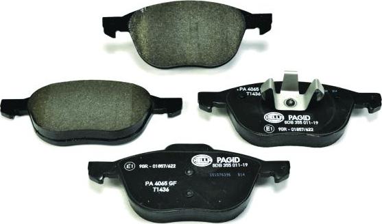 HELLA 8DB 355 011-191 - Brake Pad Set, disc brake parts5.com