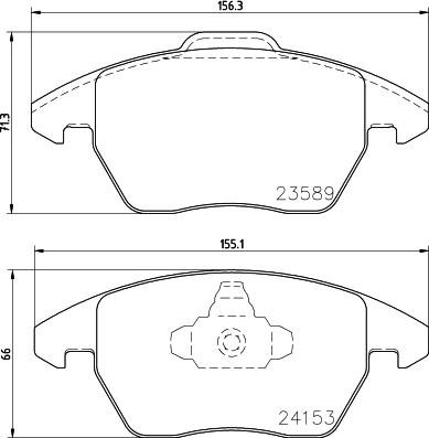 HELLA 8DB 355 011-811 - Fékbetétkészlet, tárcsafék parts5.com