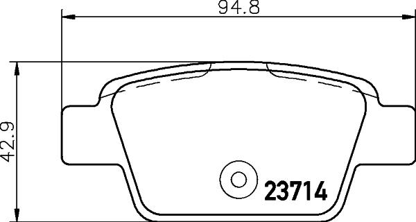 HELLA 8DB 355 018-851 - Set placute frana,frana disc parts5.com