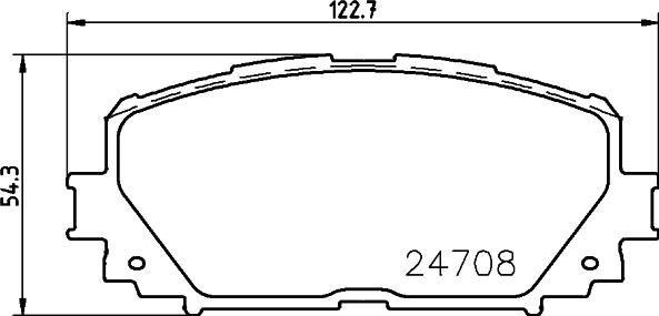 HELLA 8DB 355 013-901 - Kit de plaquettes de frein, frein à disque parts5.com