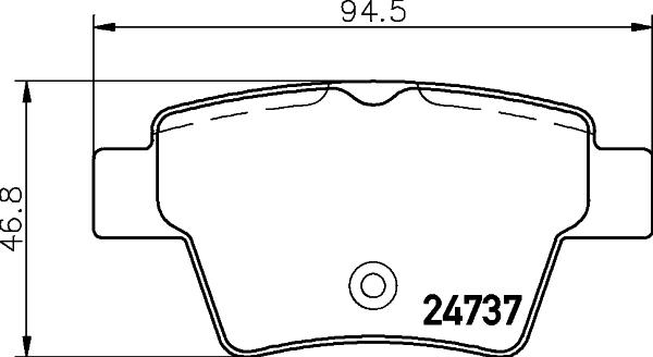 HELLA 8DB 355 013-851 - Brake Pad Set, disc brake parts5.com