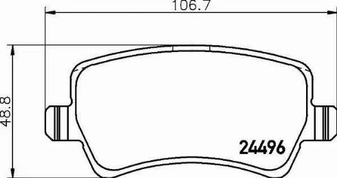 HELLA 8DB 355 012-941 - Set placute frana,frana disc parts5.com