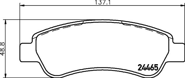 HELLA 8DB 355 012-911 - Komplet kočnih obloga, disk kočnica parts5.com