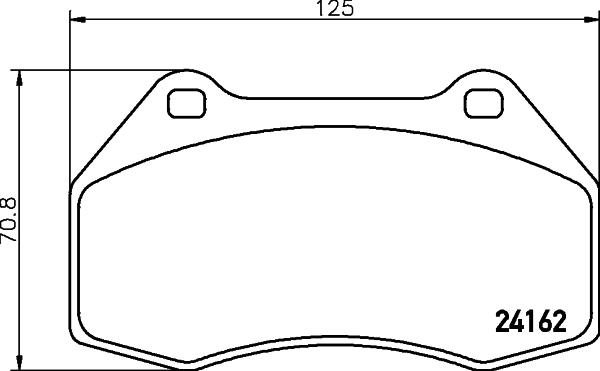 HELLA 8DB 355 012-151 - Brake Pad Set, disc brake parts5.com