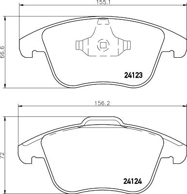 HELLA 8DB 355 012-891 - Kit de plaquettes de frein, frein à disque parts5.com