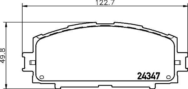 HELLA 8DB 355 012-361 - Set placute frana,frana disc parts5.com