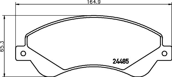 HELLA 8DB 355 012-771 - Set placute frana,frana disc parts5.com