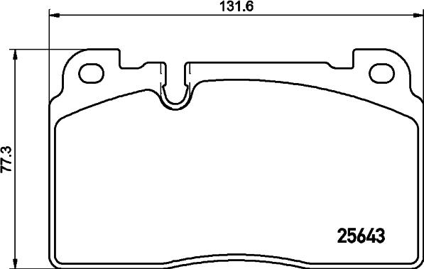 HELLA 8DB 355 020-241 - Fren balata seti, diskli fren parts5.com