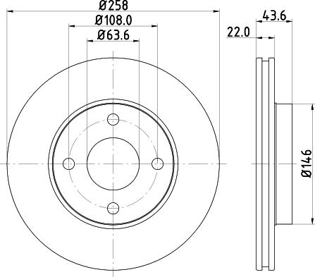 HELLA 8DD 355 106-431 - Disque de frein parts5.com