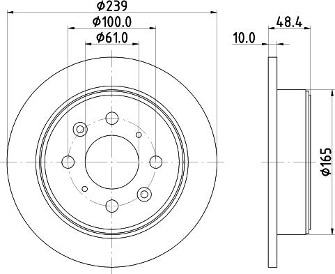 HELLA 8DD 355 103-111 - Disco de freno parts5.com