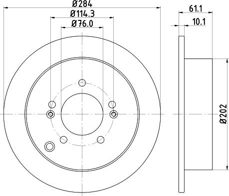 HELLA 8DD 355 111-421 - Brake Disc parts5.com