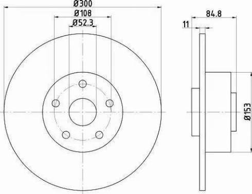 HELLA 8DD 355 113-871 - Brake Disc parts5.com