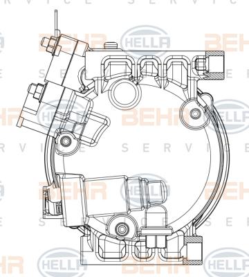 HELLA 8FK 351 008-211 - Compressor, air conditioning parts5.com