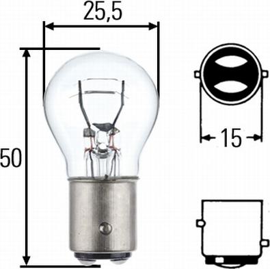 HELLA 8GD002078-173 - Żarówka, lampa kierunkowskazu parts5.com