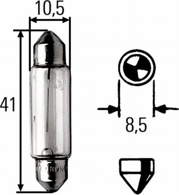 HELLA 8GM 002 091-131 - Hõõgpirn, Suunatuli parts5.com