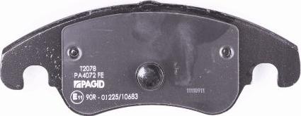 HELLA PAGID 8DB 355 040-621 - Brake Pad Set, disc brake parts5.com