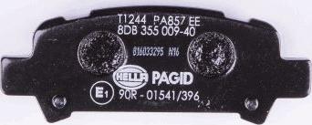 HELLA PAGID 8DB 355 009-401 - Set placute frana,frana disc parts5.com