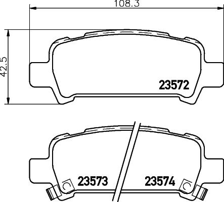 HELLA PAGID 8DB 355 009-401 - Kit de plaquettes de frein, frein à disque parts5.com