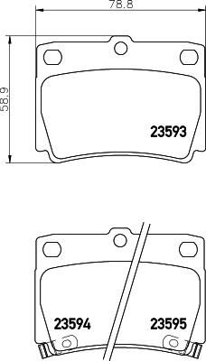 HELLA PAGID 8DB 355 009-501 - Fékbetétkészlet, tárcsafék parts5.com