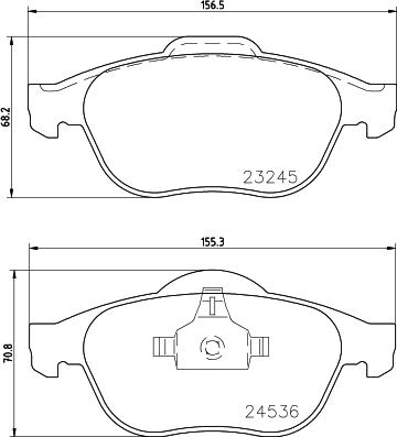 HELLA PAGID 8DB 355 009-101 - Fékbetétkészlet, tárcsafék parts5.com